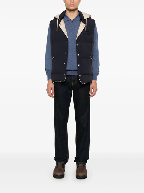 fine-knit polo shirt